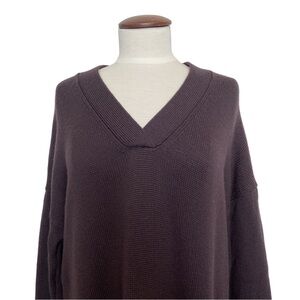 Kit and Ace Purple Merino Wool Sweater Dress Sz L